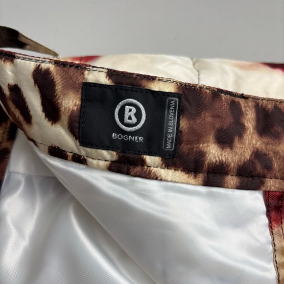 Bogner Floral Women's Pants - Red, Brown, Cream - Picture 5 of 8